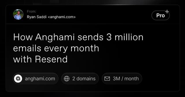 How Anghami sends 3M emails every month with Resend